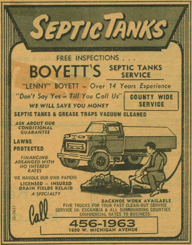 Boyett's family ad from 1968