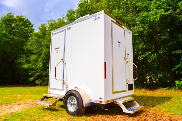 Climate Controlled Comforts of Home 2-Stall Restroom Trailer exterior
